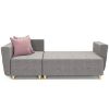 Obrazek Narożnik  Grey Enzo 161+152 drewno naturalne lewostronny