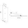 Obrazek Ścianka WALK-IN Rode 100x195 CZ CHR