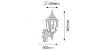 Obrazek Lampa ogrodowa Nizza 8458 K1S