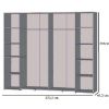 Obrazek Szafa Narago 270 cm Dąb Artisan/Beton