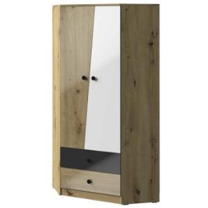 Obrazek Szafa Narożna Nero 02 87 – Czarny Połysk