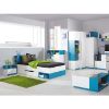 Obrazek Łóżko Mobi MO-18 biały/turkus