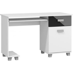 Obrazek Biurko Solo (czarny/biały połysk)