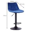 Obrazek Stołek Zeta Lr-8076 Navy Blue 8167-68 