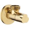 Obrazek Zawór kątowy z głowicą ceramiczną 1/2"X1/2" złoty