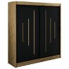 Obrazek Szafa Halifax Y 200 Dąb Artisan/Czarny