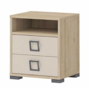 Obrazek Szafka nocna Kiki NS2-BK/KI-01 beech/sand