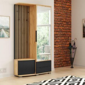 Obrazek Garderoba Sorento złoty kraft/czarny