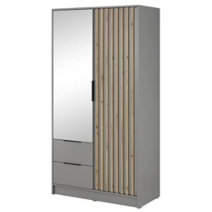 Obrazek Szafa Nelly 2d Lustro Szary/Lamela Artisan