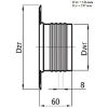 Obrazek Rozeta ROZ130-ML biała
