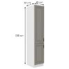 Obrazek Szafka kuchenna Stilo claygrey/biały 40dk/210 2f