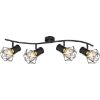 Obrazek Lampa 54017-4 Czarny drut LS4