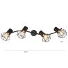 Obrazek Lampa 54017-4 Czarny drut LS4