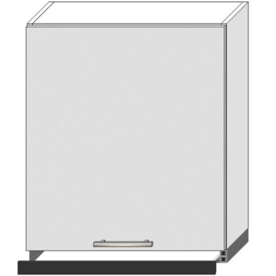 Obrazek Szafka Kuchenna Bono W60/68 Slim Pl Z Okapem Czarnym