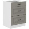 Obrazek Szafka kuchenna Stilo claygrey/biały 60d 3s bb