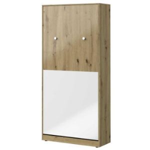 Obrazek Półko-Tapczan Pionowy Nero 15 – Biały Połysk