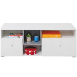 Obrazek Szafka RTV Sigma biały lux/beton