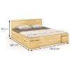 Obrazek Łóżko sosnowe Skandica Sparta maxi+sz 180X200 naturalny 