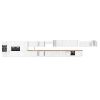 Obrazek Front kuchenny LUNA biały mat/biały front zm 713x446
