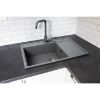 Obrazek Zlew Camea 790X500X210 szary beton