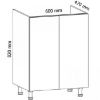 Obrazek Szafka kuchenna Gardena D60Z grey