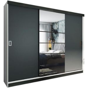 Obrazek Szafa Retro 200 6L biała/ front grafit 