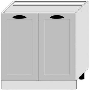 Obrazek Szafka Kuchenna Adele D80zl Szary Mat/Biały