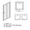 Obrazek Drzwi D2/TX5B 120 W15 SB Glass protect
