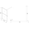 Obrazek  Ścianka Walk-In Rest 120x195 black 