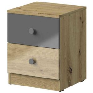 Obrazek Szafka Nocna Nero 09 Szary Połysk