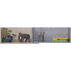 Obrazek Półka Sigma SI14 beton/biały/dąb