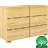 Obrazek  Komoda Drewniana Sosnowa 6s Skandica Vestre Naturalny 