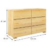 Obrazek  Komoda Drewniana Sosnowa 6s Skandica Vestre Naturalny 