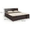 Obrazek Łóżko sosnowe Skandica Sparta maxi+sz 160X200 palisander 