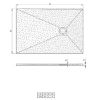 Obrazek Brodzik prostokątny Opal 160/90/2.6 szary