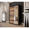 Obrazek Szafa Old Wood T2 120 Czarny/Old Style/Lustro