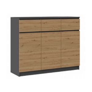 Obrazek Komoda Atos (antracyt/dąb artisan)