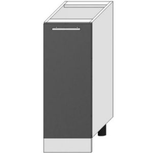 Obrazek Szafka kuchenna Oscar D30 Pl antracyt połysk/biały