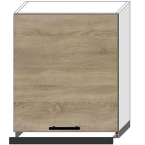 Obrazek Szafka Kuchenna Bono W60/68 Slim Pl Z Okapem Czarnym