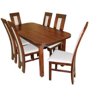 Obrazek  Zestaw stół i krzesła Virgo 1+6 ST11 160/80+40L 