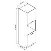 Obrazek Szafka Kuchenna Natalia D60PK 2133 PL Szary Mat