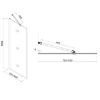 Obrazek Ścianka WALK-IN Rode 80x195 CZ CHR