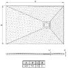 Obrazek Brodzik prostokątny Opal 120/90/2,6 szary