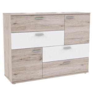 Obrazek Komoda Skive Dąb Piaskowy/Biały
