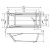 Obrazek Wanna Rondo 160x70
