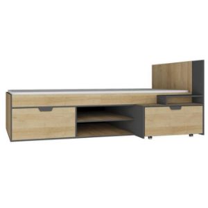 Obrazek Łóżko Nano Na13 Dąb Riviera/Grafit