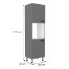 Obrazek Szafka kuchenna NESSA antracyt 60dp-215 2f