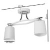 Obrazek Lampa W-N2006/2 LW2 CR+B