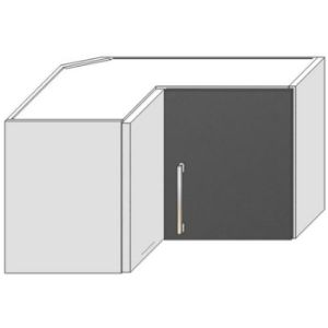 Obrazek Szafka kuchenna Oscar WRN36 PL antracyt połysk/biały 