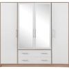 Obrazek Szafa Smart SRl1 200 cm dąb sonoma/biały